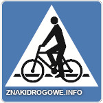 D-6a przejazd dla rowerzystów oznacza miejsce przeznaczone do przejeżdżania rowerzystów w poprzek drogi