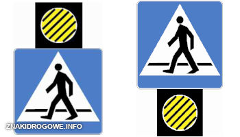 Sygnał ostrzegawczy stosowany nad przejściami dla pieszych